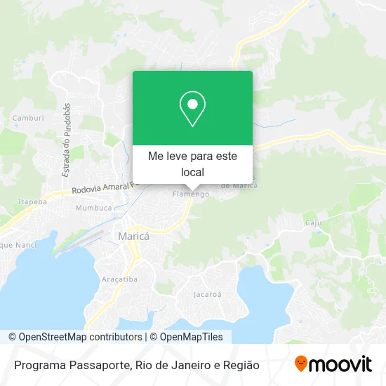 Programa Passaporte mapa