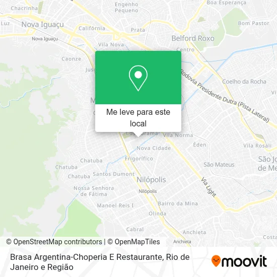 Brasa Argentina-Choperia E Restaurante mapa