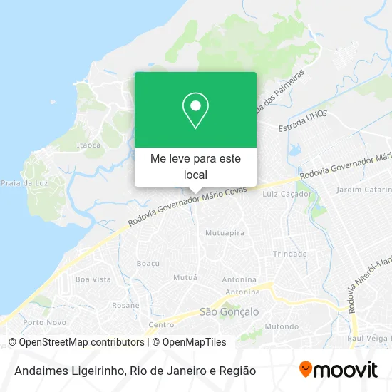 Andaimes Ligeirinho mapa