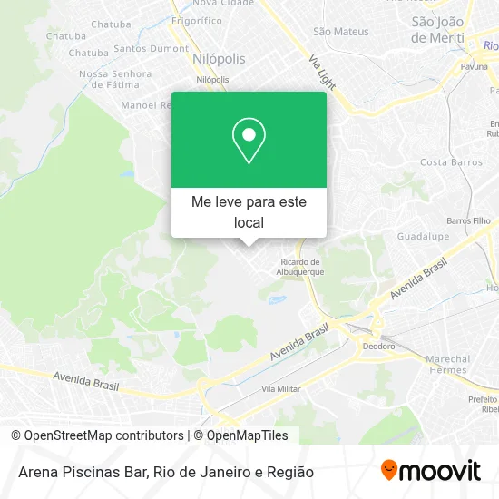 Arena Piscinas Bar mapa