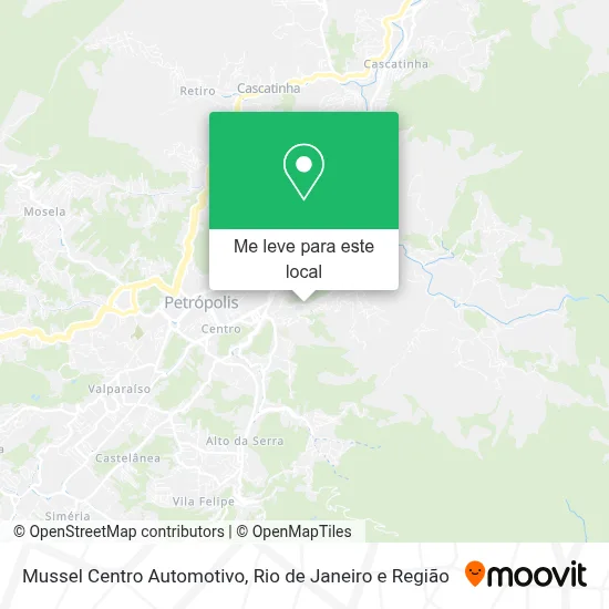 Mussel Centro Automotivo mapa