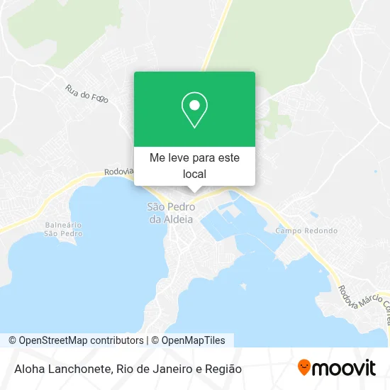 Aloha Lanchonete mapa