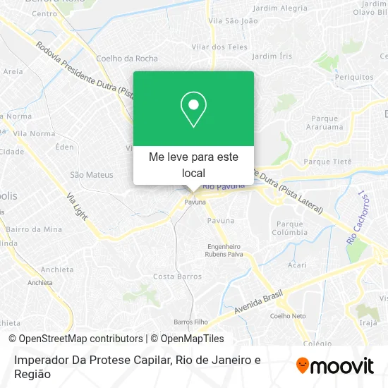 Imperador Da Protese Capilar mapa