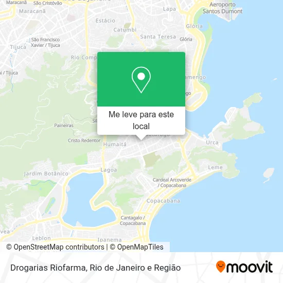 Drogarias Riofarma mapa