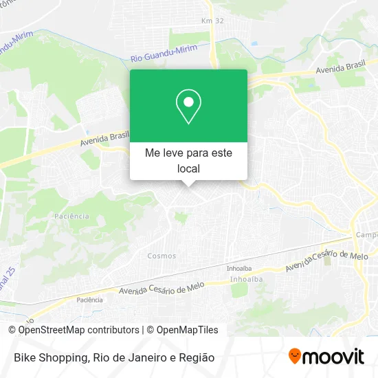 Bike Shopping mapa