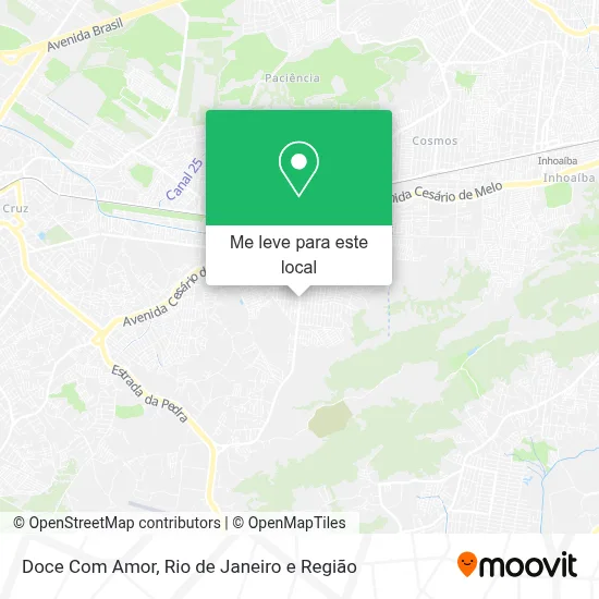Doce Com Amor mapa