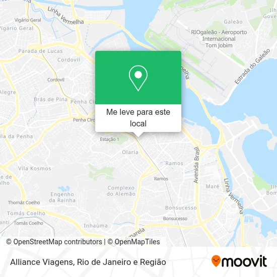 Alliance Viagens mapa