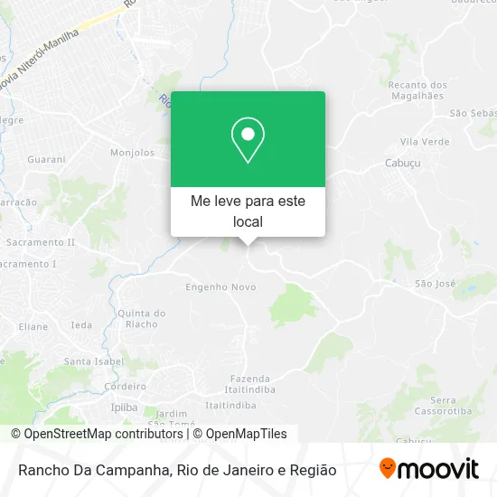Rancho Da Campanha mapa