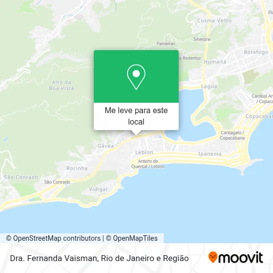 Dra. Fernanda Vaisman mapa