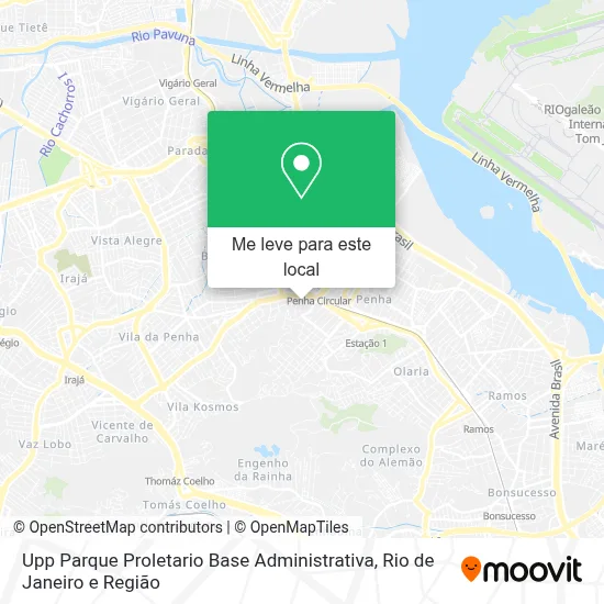 Upp Parque Proletario Base Administrativa mapa