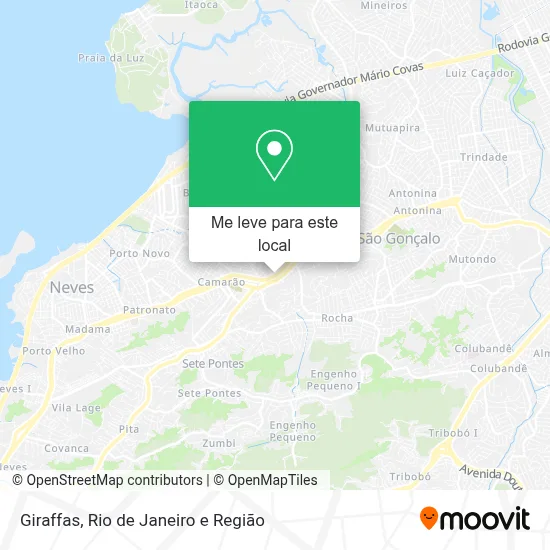 Giraffas mapa