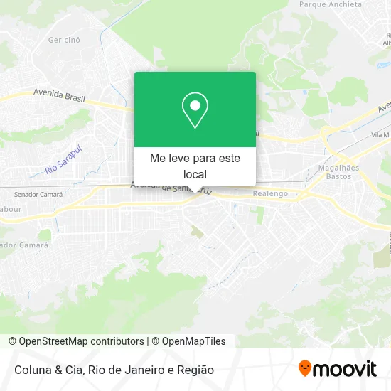 Coluna & Cia mapa