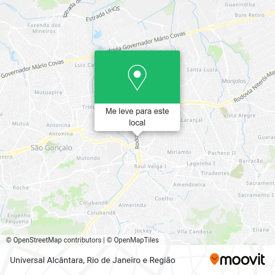 Universal Alcântara mapa