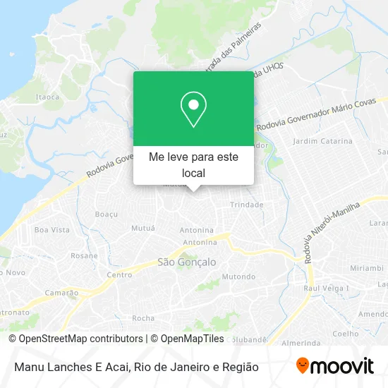 Manu Lanches E Acai mapa