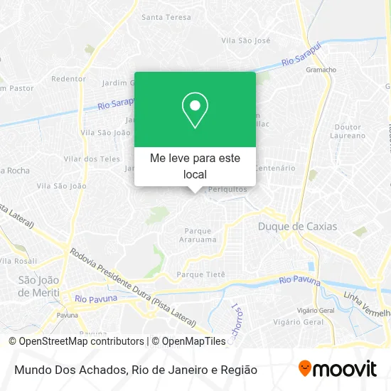 Mundo Dos Achados mapa