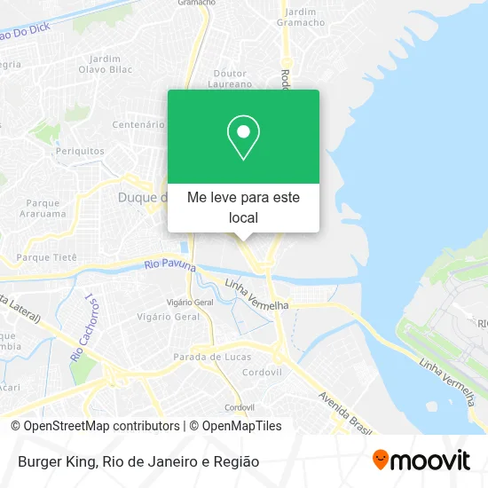 Burger King mapa