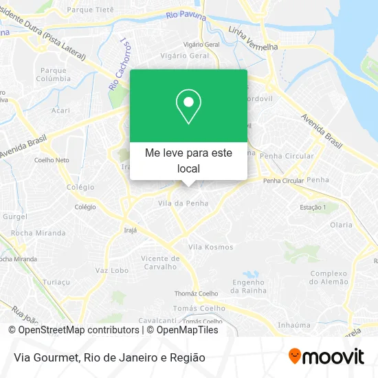 Via Gourmet mapa