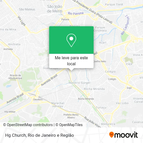 Hg Church mapa