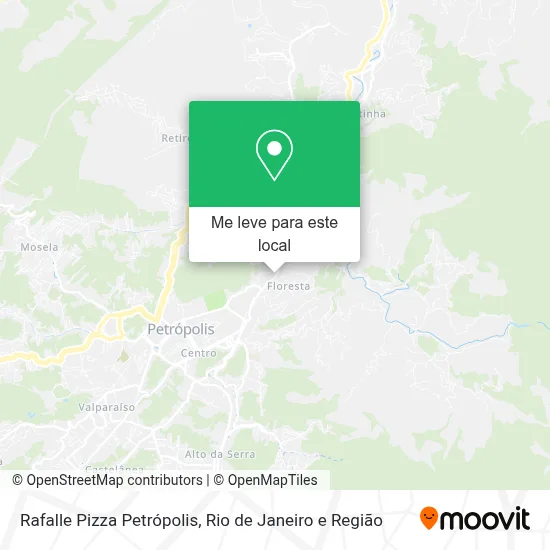 Rafalle Pizza Petrópolis mapa