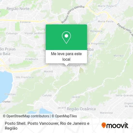 Posto Shell. Posto Vancouver mapa