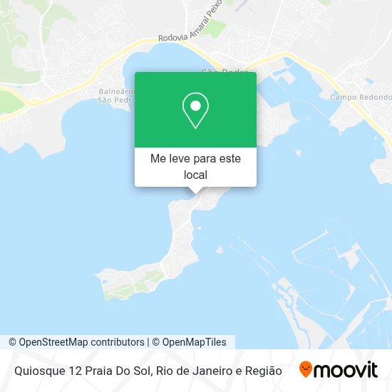 Quiosque 12 Praia Do Sol mapa