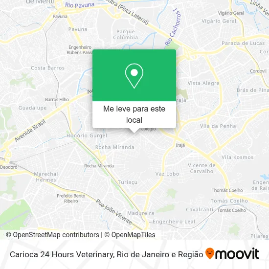 Carioca 24 Hours Veterinary mapa