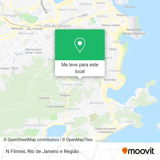 N Filmes mapa