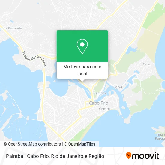 Paintball Cabo Frio mapa