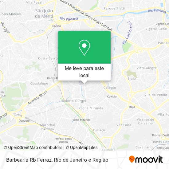 Barbearia Rb Ferraz mapa