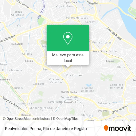 Realveiculos Penha mapa