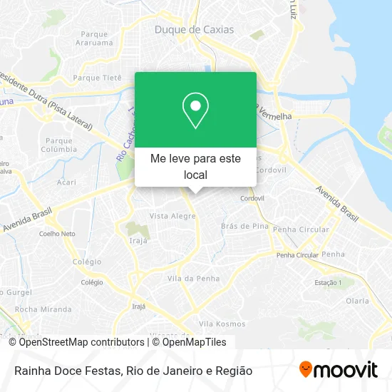 Rainha Doce Festas mapa