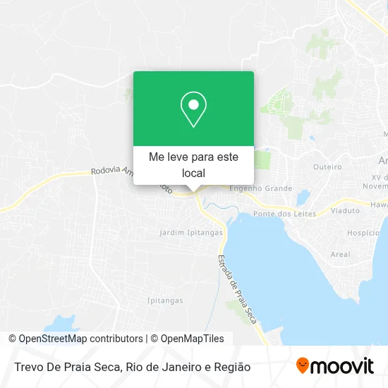 Trevo De Praia Seca mapa