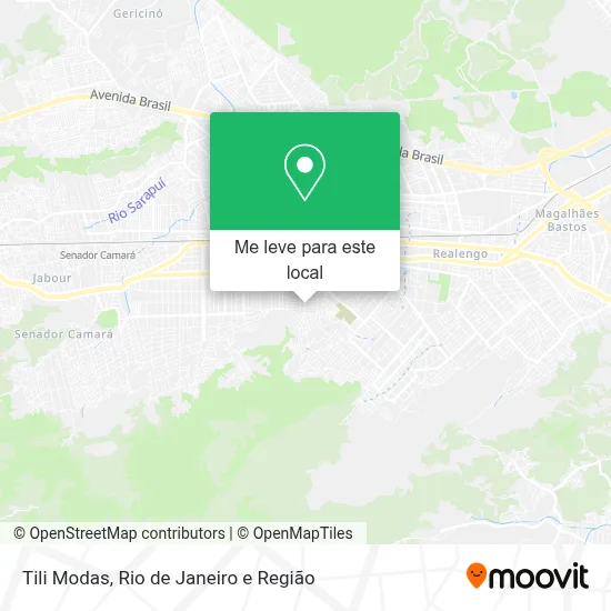 Tili Modas mapa