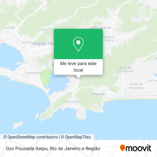 Oyo Pousada Itaipu mapa