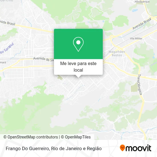 Frango Do Guerreiro mapa