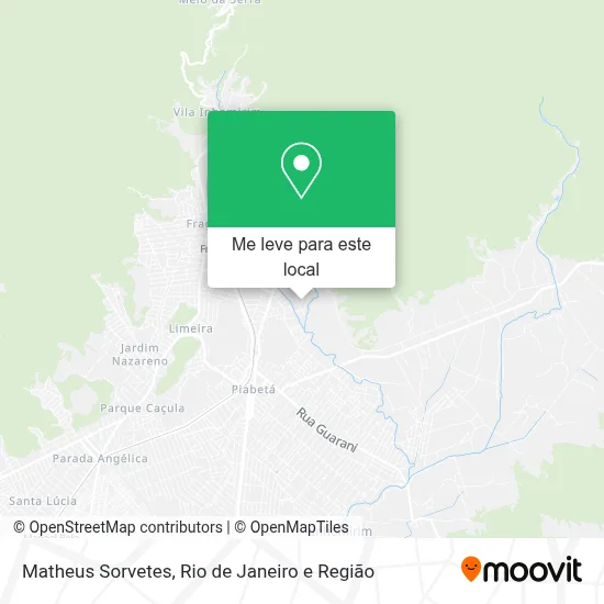 Matheus Sorvetes mapa