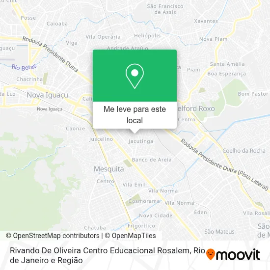 Rivando De Oliveira Centro Educacional Rosalem mapa