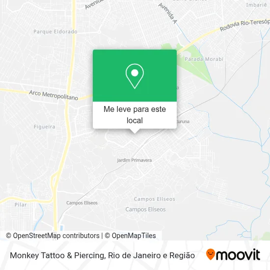 Monkey Tattoo & Piercing mapa