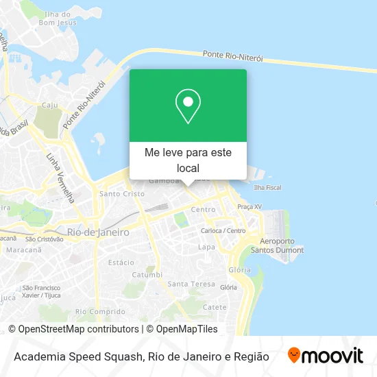 Academia Speed Squash mapa