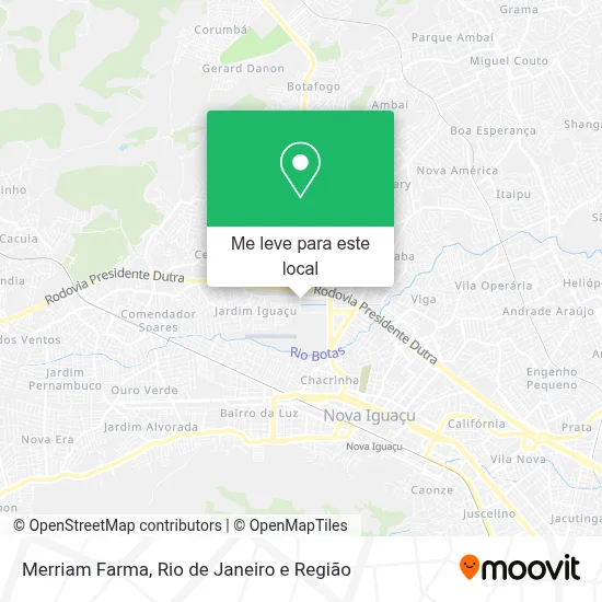 Merriam Farma mapa