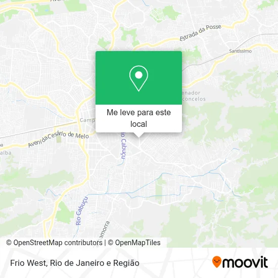 Frio West mapa