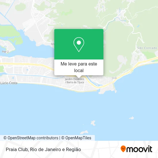 Praia Club mapa