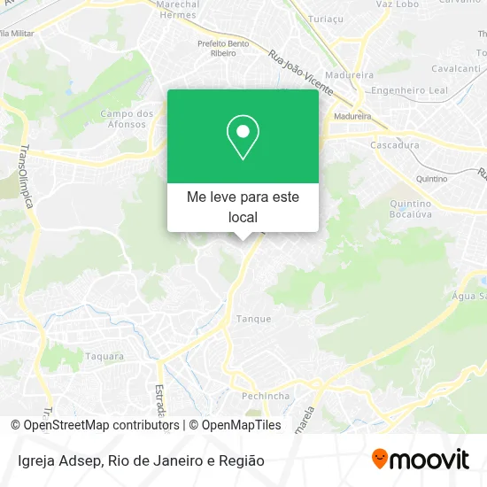 Igreja Adsep mapa