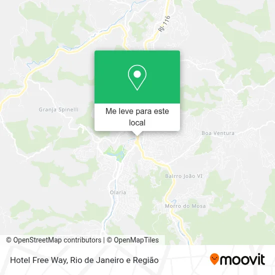 Hotel Free Way mapa
