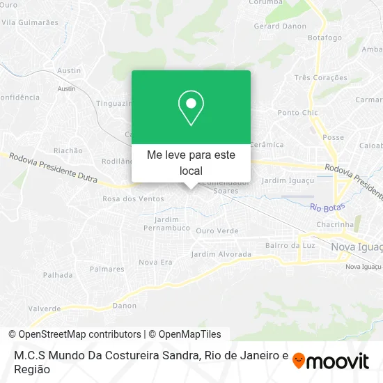M.C.S Mundo Da Costureira Sandra mapa