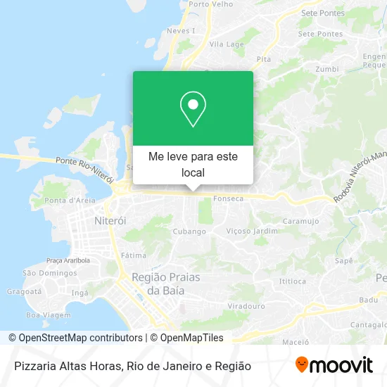 Pizzaria Altas Horas mapa