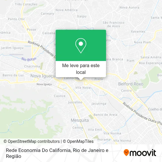 Rede Economia Do California mapa