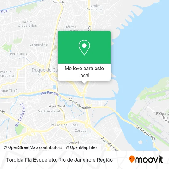 Torcida Fla Esqueleto mapa
