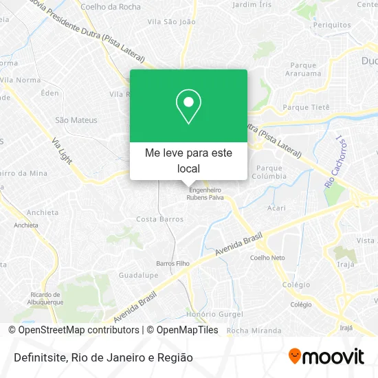 Definitsite mapa