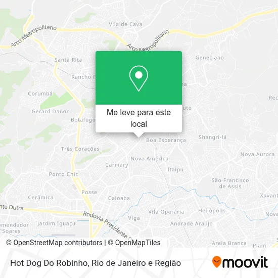 Hot Dog Do Robinho mapa